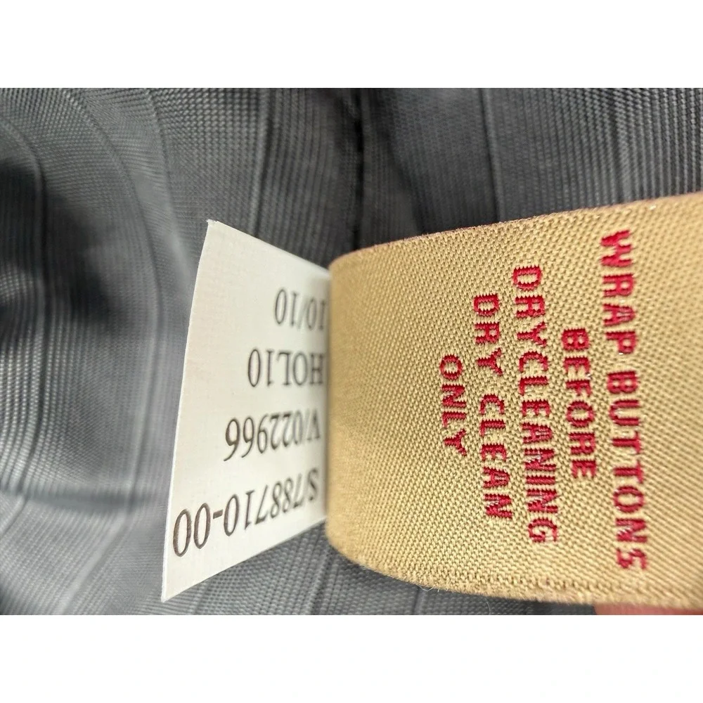 Banana Republic Heritage 100% Italian Wool Sport Blazer Mens 40R Plaid Gray